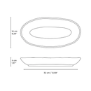 Travessa Oval Funda Orgânica Latte Off White 32cm